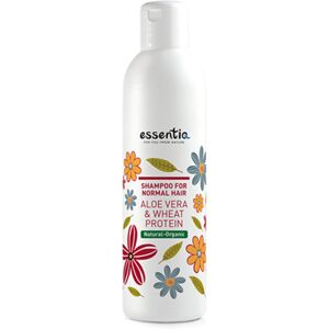 Essentiq Champú natural para cabello normal - aloe vera y proteínas de trigo, 250 ml