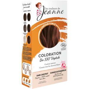 Les couleurs de Jeanne Coloración capilar 100% vegetal Castaño Oscuro (Dark Chesnut)