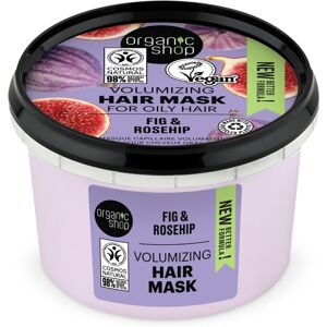 Organic Shop Mascarilla capilar voluminizadora para cabello graso - Higo y Rosa Mosqueta