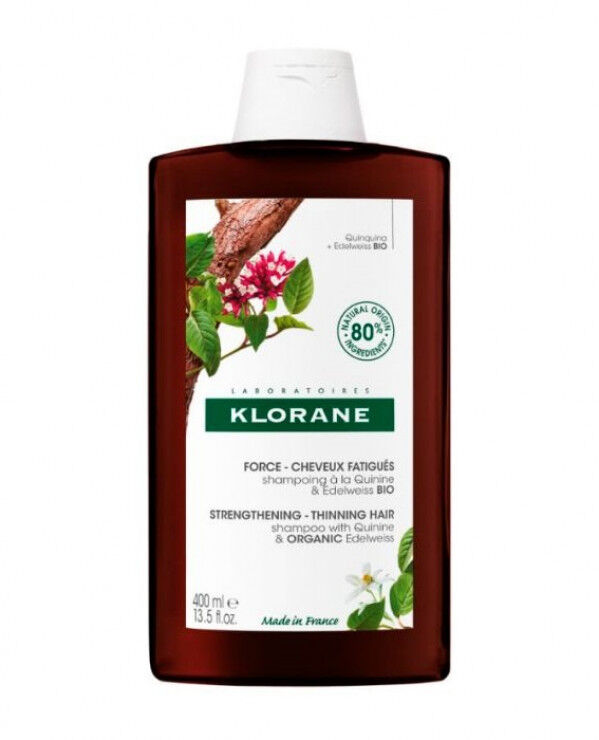 Klorane Champú Capilar con Quinina y Edelvaisse Bio 400ml