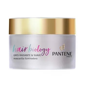 Pantene Hair Biology Gris Radiante Suave Mascarilla Iluminadora 160 ml