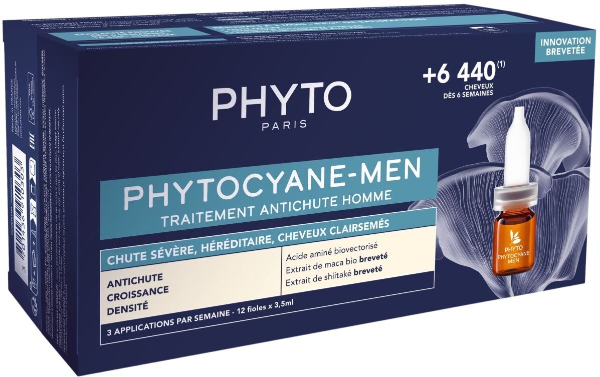 Phyto cyane Men Progressive Hair Loss Treatment 12x5mL