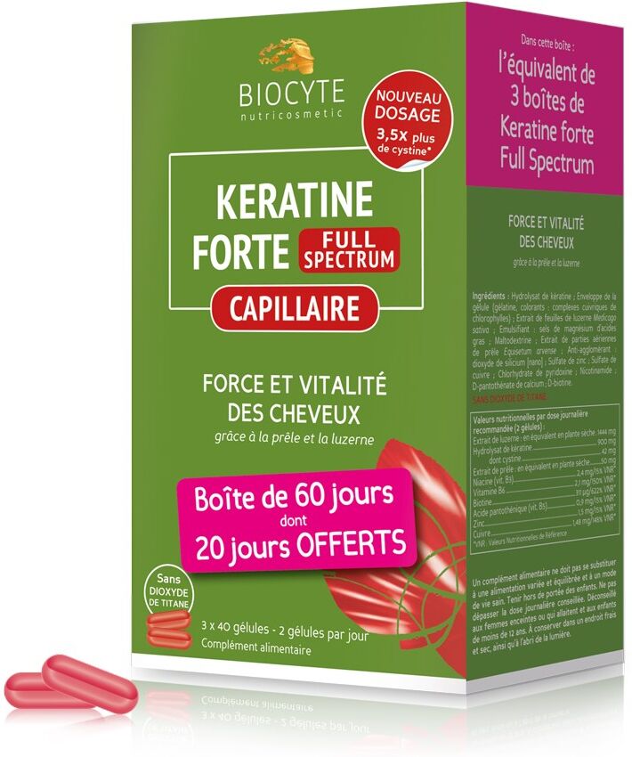 Biocyte Keratina Forte Extra Plus 1&nbsp;un.