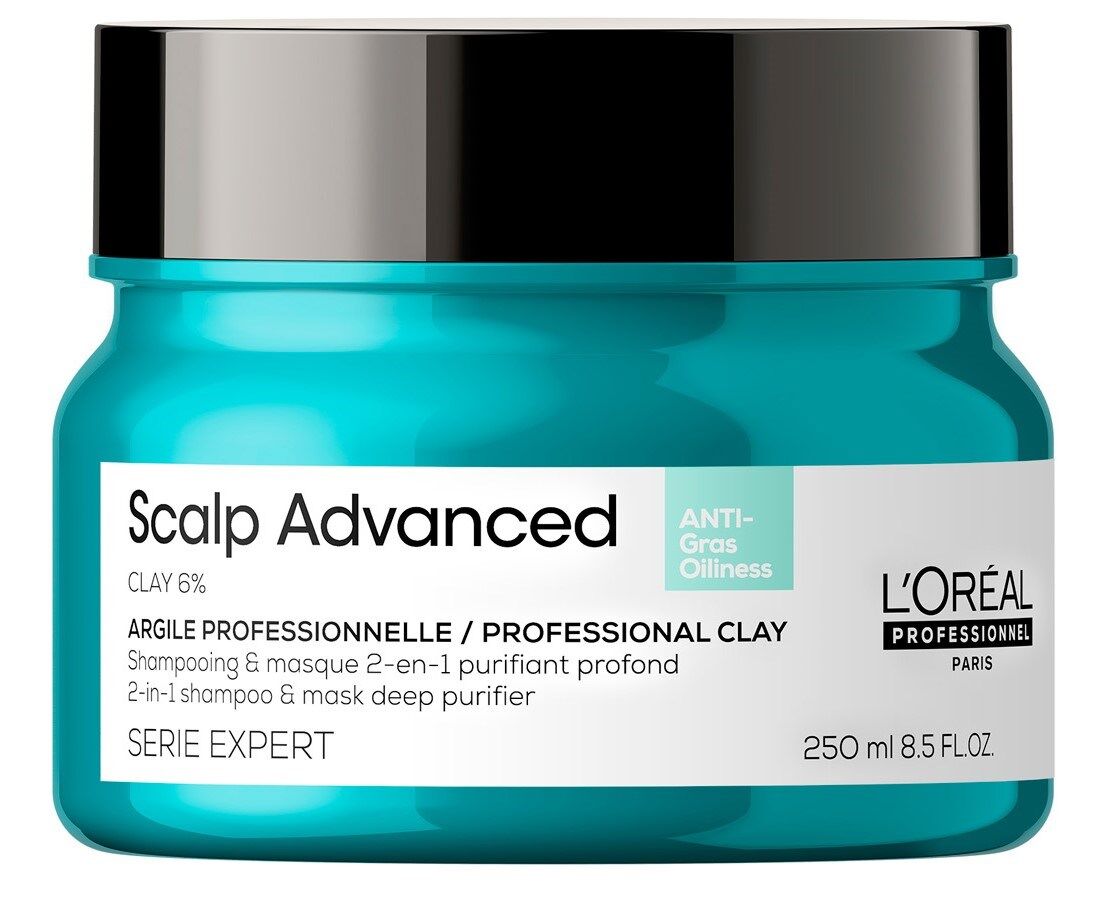 L'Oréal Professionnel Serie Expert Scalp Advanced Clay 2 en 1 Champú y  Purificador profundo Mask  250mL