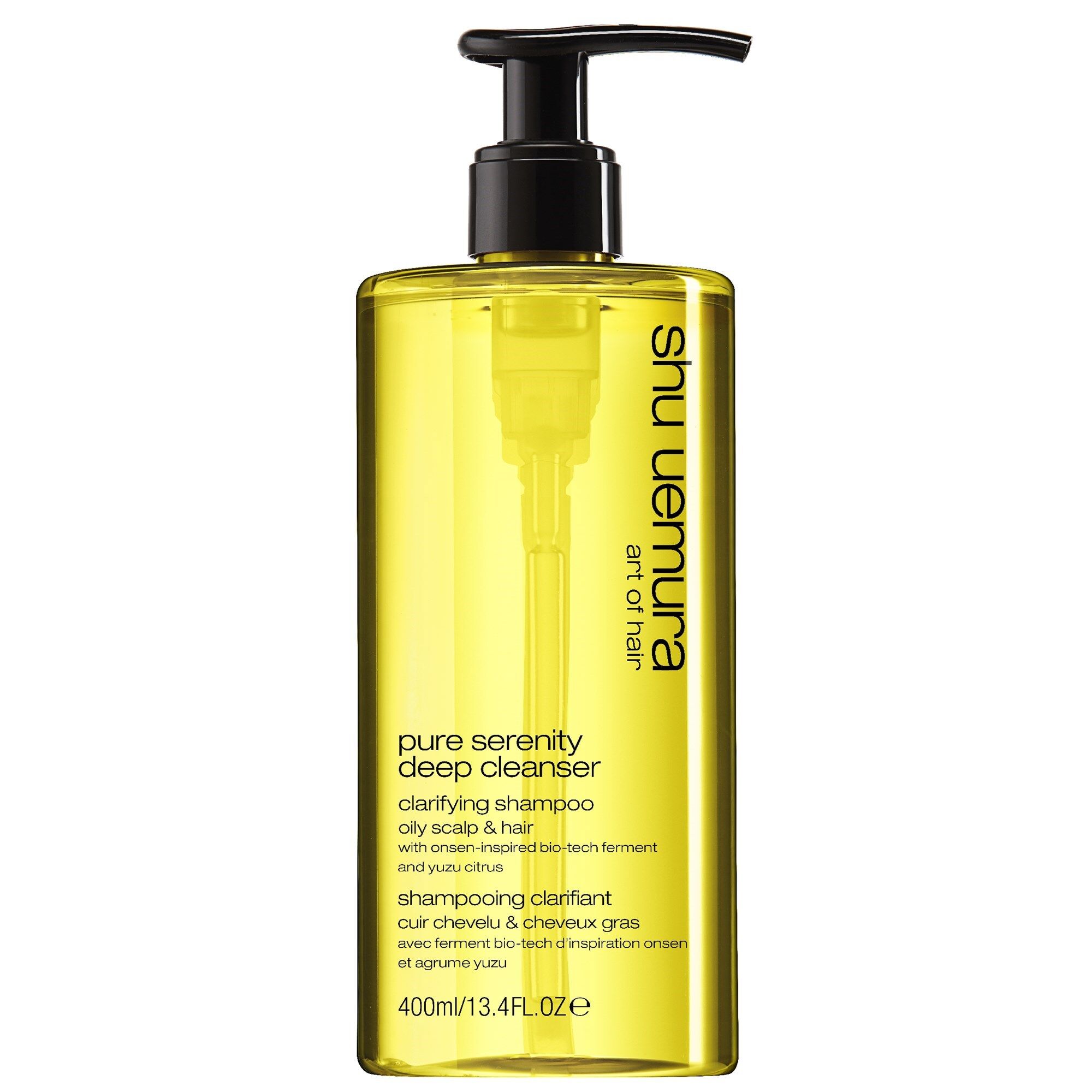 Shu Uemura Pure Serenity Champú clarificante para cuero cabelludo y cabello grasos 400mL