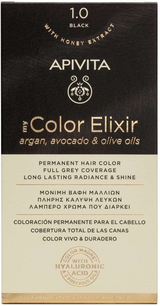 Apivita Tinte permanente My Color Elixir 1&nbsp;un. 1.0 Black