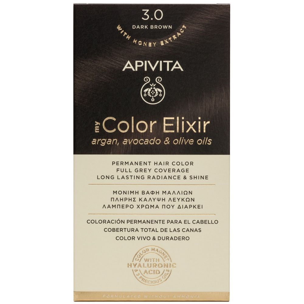 Apivita Tinte permanente My Color Elixir 1&nbsp;un. 3.0 Dark Brown