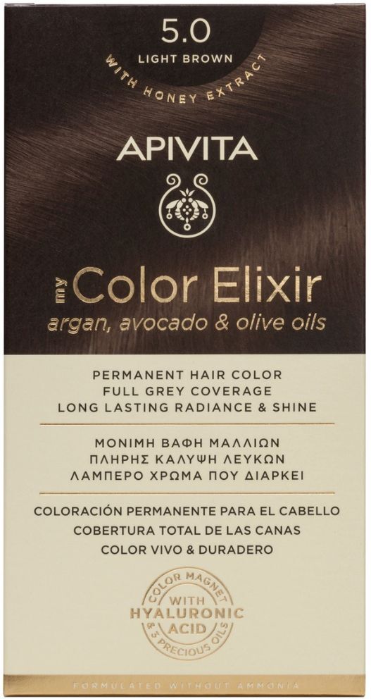 Apivita Tinte permanente My Color Elixir 1&nbsp;un. 5.0 Brown Light