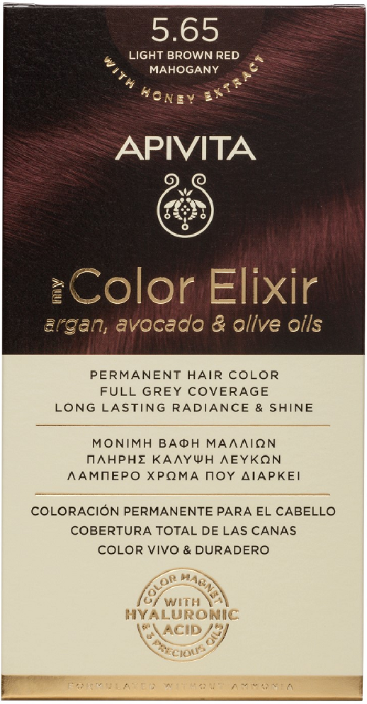 Apivita Tinte permanente My Color Elixir 1&nbsp;un. 5.65 Brown Light Auburn Red