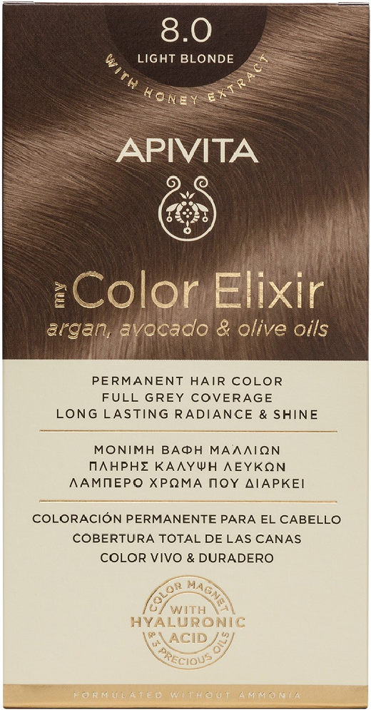 Apivita Tinte permanente My Color Elixir 1&nbsp;un. 8.0 Light Blond