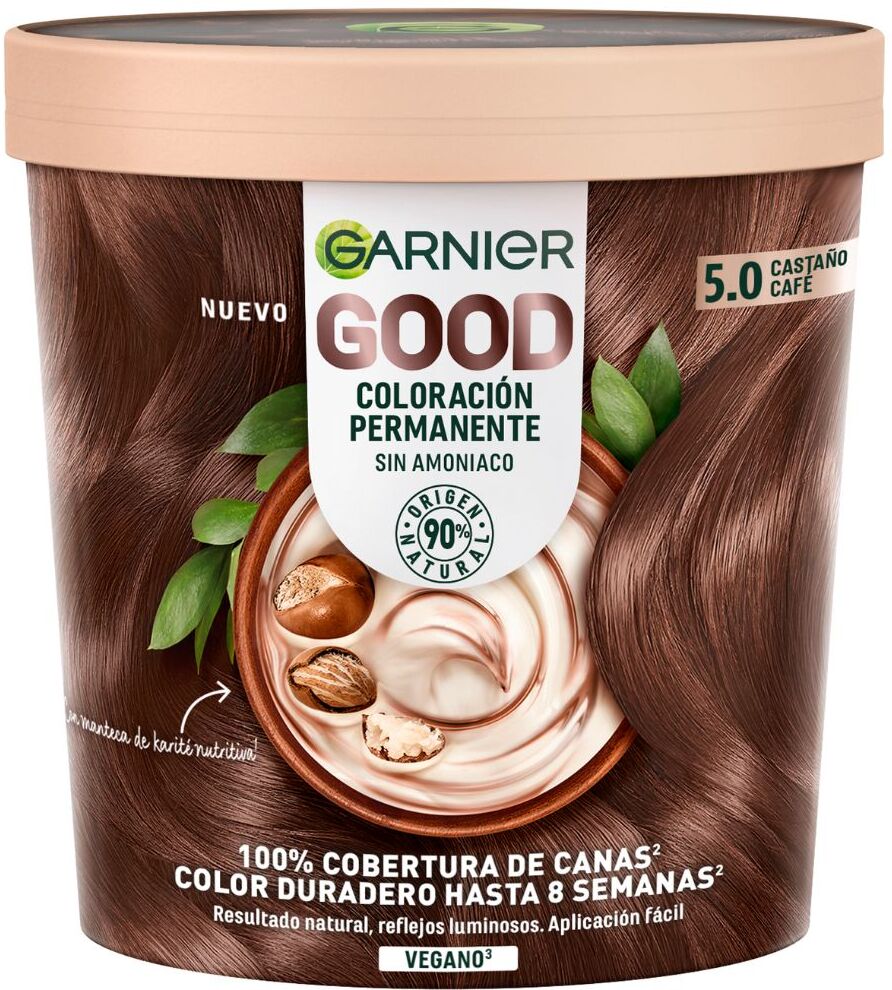 Garnier Buen tinte permanente sin amoniaco 160mL 5.0 Coffe Roast Brown