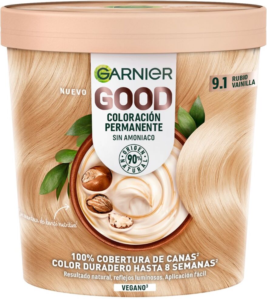 Garnier Buen tinte permanente sin amoniaco 160mL 9.1 Vanilla Blonde