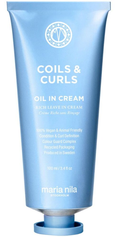 Maria Nila Coils and Curls Oil In Cream Crema rica sin aclarado definidora de rizos 100mL