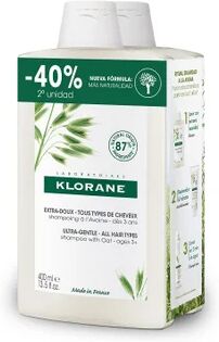 Klorane Champú Leche Avena 2x400ml