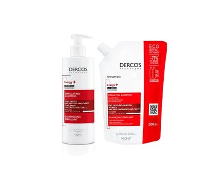 Vichy Dercos Energy+ Champú Estimulante 400ml + Recarga 500ml