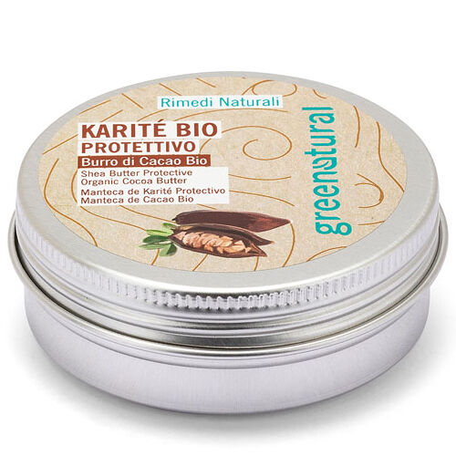 Greenatural Manteca de Karité Bio protectora con manteca de Cacao Bio