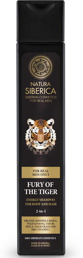 Natura Siberica Champú energizante 2 en 1 Fury Of The Tiger For Men Only