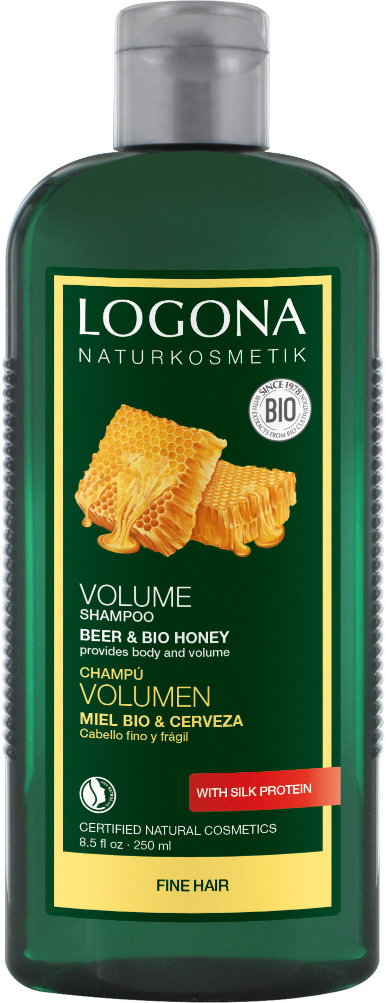 Logona Champú Volumen de Miel Bio y Cerveza (250ml.)