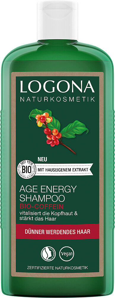 Logona Champú Age Energy con Cafeína Bio