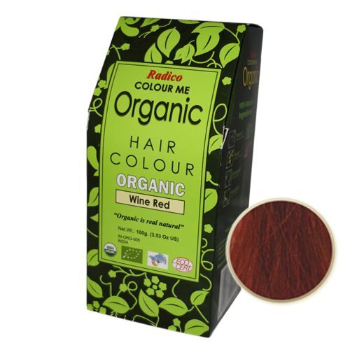 Radico Colorante capilar en polvo 100% vegetal Rojo Vino