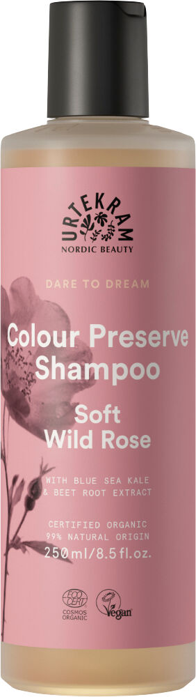 Urtekram Champú protector del color con Rosa Silvestre Dare to Dream (250ml.)