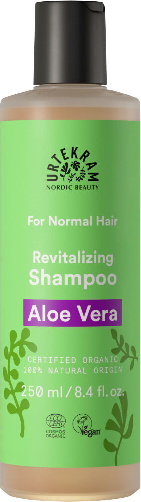 Urtekram Champú revitalizante de Aloe Vera para cabello normal (250ml.)