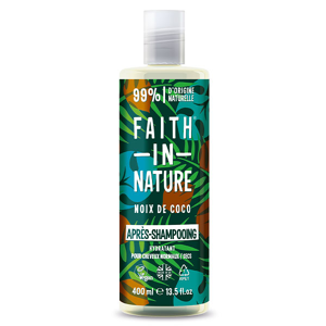 Faith In Nature Après-Shampoing Naturel Noix de Coco 400ml - Publicité