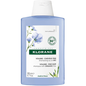 Klorane Lin Shampoing Volume Cheveux Fins Bio 200ml - Publicité