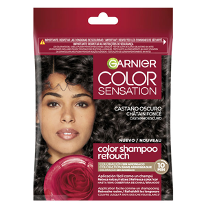 Garnier Color Shampoo Retouch Coloration Semi-Permanente Châtain Foncé - Publicité