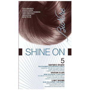 Bionike Shine On Coloration Cheveux Permanente Haute Tolérance Chatain Clair 5 - Publicité