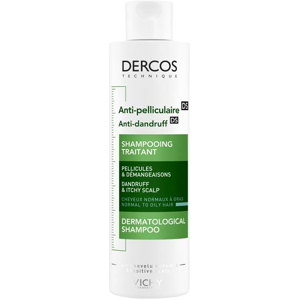 Vichy Dercos Shampoing Anti-Pelliculaire DS Cheveux Normaux à Gras 200ml - Publicité