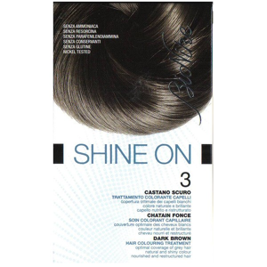Bionike Shine On Coloration Cheveux Permanente Haute Tolérance Chatain Foncé 3 - Publicité
