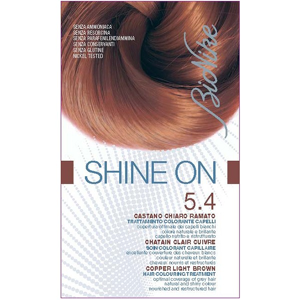 Bionike Shine On Coloration Cheveux Permanente HauteTolérance Chatain Clair Cuivré 5.4 - Publicité