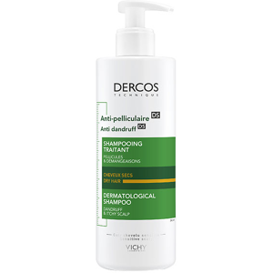 Vichy Dercos Anti-Pelliculaire DS Shampooing Traitant Cheveux Secs 390ml - Publicité