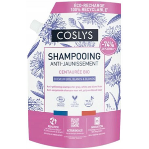 Coslys Shampoing Anti-Jaunissement Bio Doypack 1L - Publicité