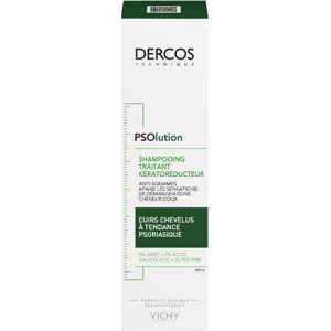 Vichy Dercos Shampoing Traitant Kératoréducteur PSOlution 200ml - Publicité