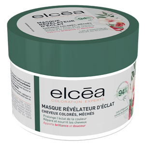 Elcea Masque Révélateur d'éclat Cheveux Colorés et Méchés 200ml - Publicité