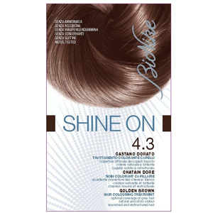 Bionike Shine On Coloration Cheveux Permanente Haute Tolérance Chatain Doré 4.3 - Publicité