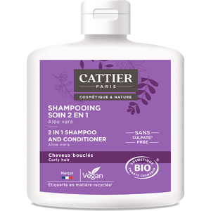 Cattier Shampoing Soin 2 en 1 Cheveux Bouclés Bio 250ml - Publicité