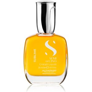 Alfaparf Milano Semi di Lino Sublime Cristalli huile hydratante pour des cheveux brillants et doux 30 ml