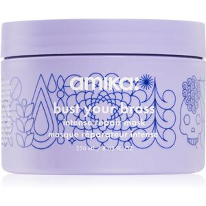 amika Bust Your Brass Cool Blonde masque régénérateur intense pour cheveux blonds et gris 250 ml - Publicité