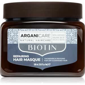 Arganicare Biotin Repairing Hair Masque masque cheveux qui renforce en profondeur à la biotine 500 ml - Publicité