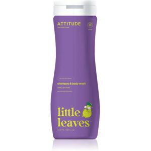 Attitude Little Leaves Vanilla & Pear gel nettoyant et shampoing pour bébé 473 ml - Publicité