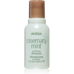 Aveda Rosemary Mint Purifying Shampoo shampoing nettoyant en profondeur brillance 50 ml - Publicité