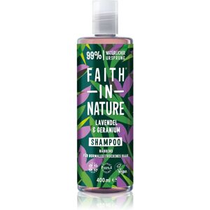 Faith In Nature Lavender & Geranium shampoing naturel pour cheveux normaux à secs 400 ml - Publicité