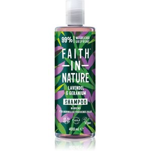 Lavender & Geranium shampoing naturel pour cheveux normaux à secs 400 ml