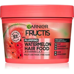 Garnier Fructis Watermelon Hair Food masque pour cheveux fins et sans volume 390 ml - Publicité