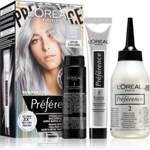 L’Oréal Paris Préférence Vivids coloration cheveux teinte 10.112 silver grey 1 pcs - Publicité