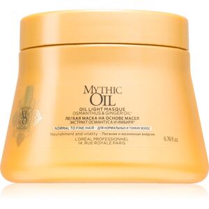 L’Oréal Professionnel Mythic Oil masque léger à l'huile pour cheveux normaux à fins sans parabènes ni silicones 200 ml - Publicité