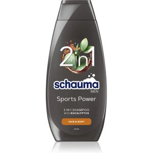 Schwarzkopf Schauma MEN gel de douche et shampoing 2 en 1 pour homme Sports Power 400 ml - Publicité